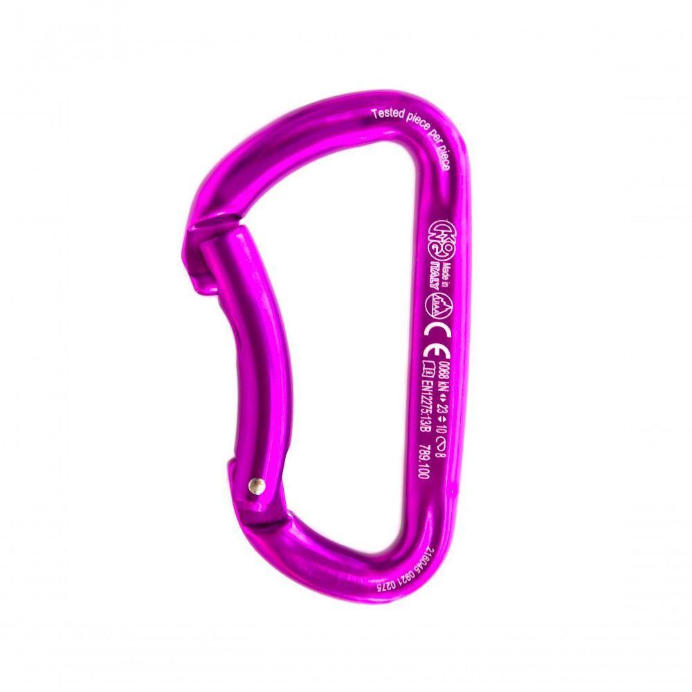 Mosquetão Alumínio Sem Trava 23kn Curvo Ce Uiaa Kong - 3