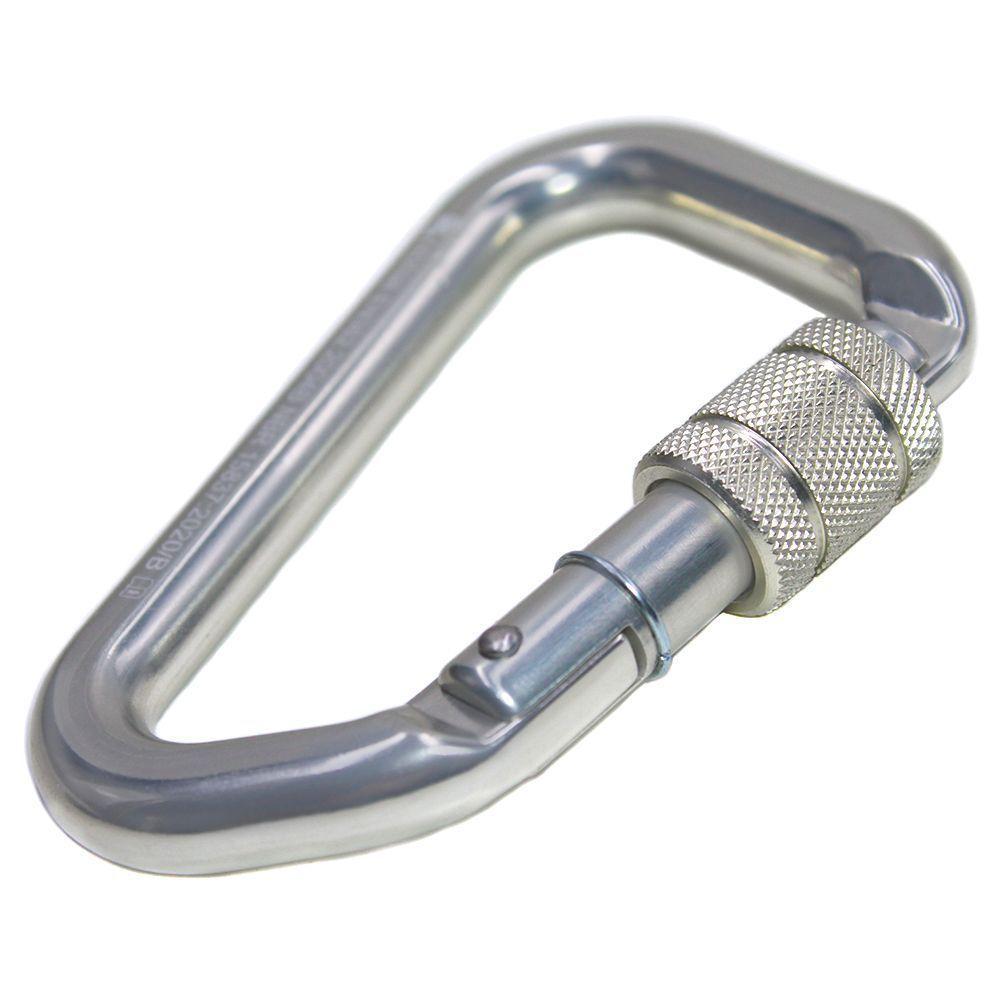 Mosquetão Sideup Alumínio D Trava Rosca 23kn Ce Nbr Com Indicador Visual - 2