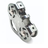 Polia Dupla Em Linha Tirolesa 25kn UsCe Uiaa Para Corda E Cabo De Aço Cinza - 2