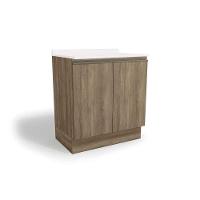 Balcão de Cozinha Maxxi G744 2 Portas c/ Tampo Nogal/Preto - Kappesberg - 7