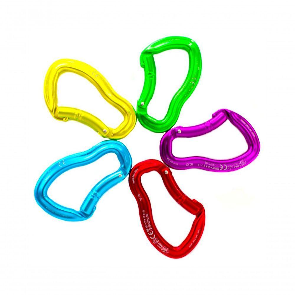 Mosquetão Alumínio Sem Trava 27kn Curvo Ce Uiaa Kong - 2