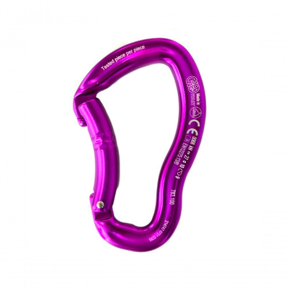 Mosquetão Alumínio Sem Trava 27kn Curvo Ce Uiaa Kong - 3