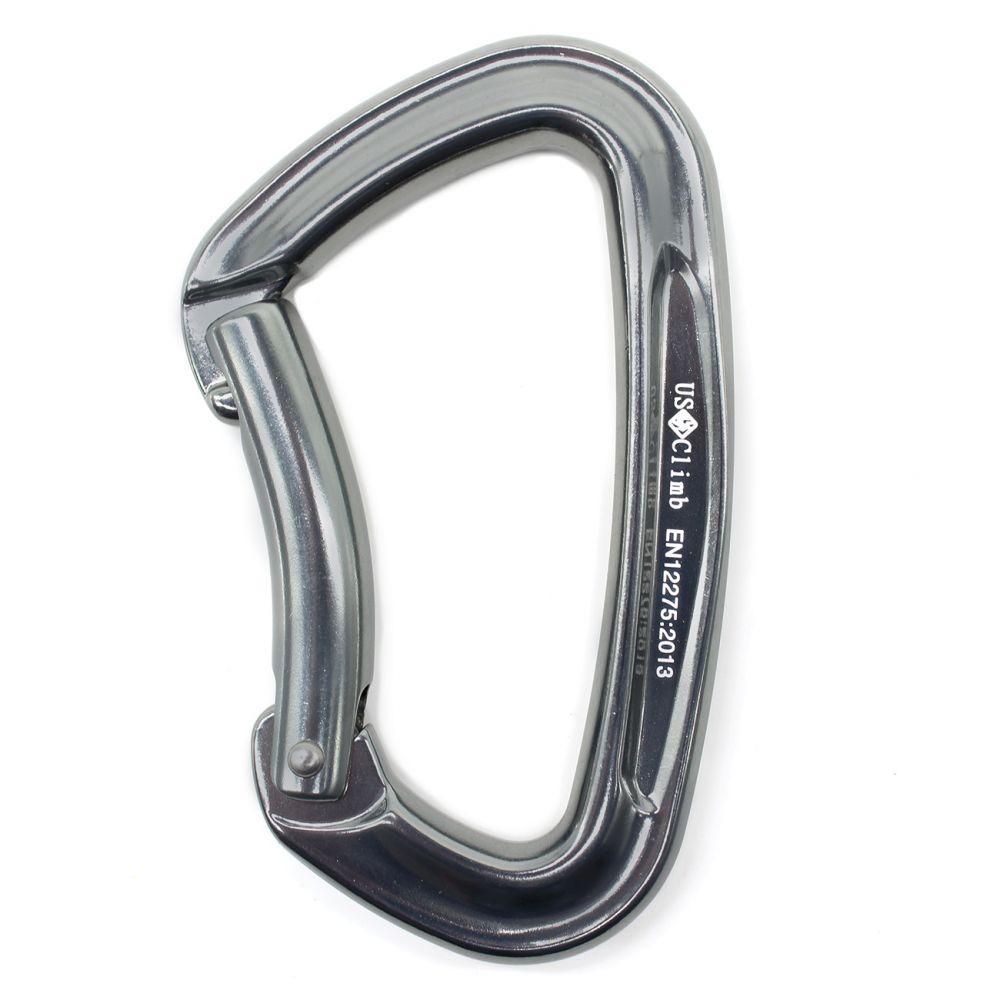 Mosquetão Alumínio Sem Trava Curvo Usclimb Ce En 25kn - 2