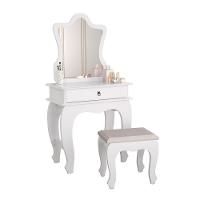 Penteadeira Com Banqueta Laila Luxo Infantil Branco - 5