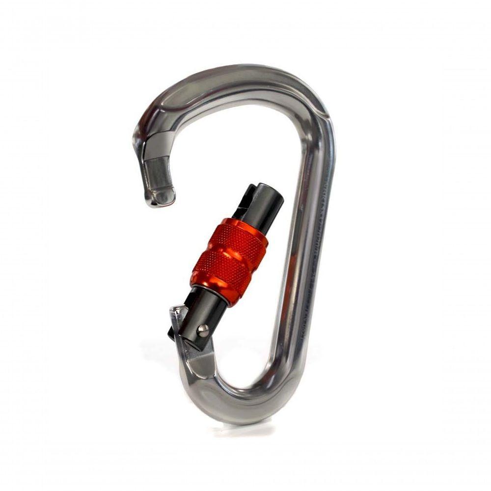 Mosquetão Hms 25kn Sideup Trava Rosca Polido Ce En Nbr - 1