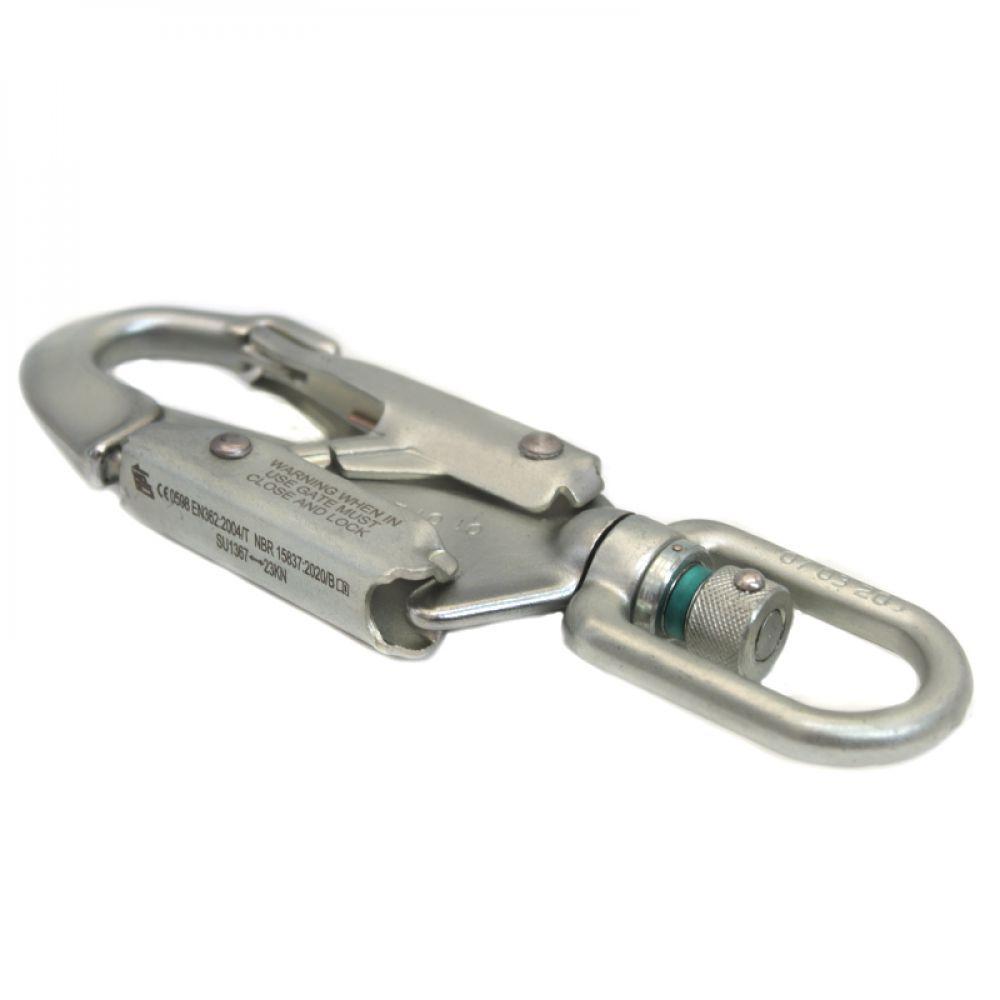 Mosquetão Sideup Aço Destorcedor Trava Automática 23kn Indicador Stress Ce Nbr - 2