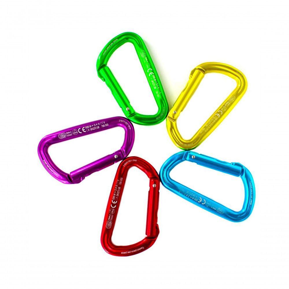 Mosquetão Alumínio Sem Trava 23kn Reto Ce Uiaa Kong - 2