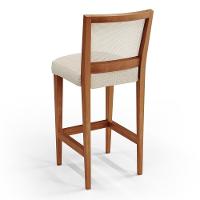 Kit 06 Banquetas Alta Branco Linho Champagne - 2