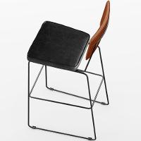 Kit 03 Banquetas Altas Camel Preto - 3