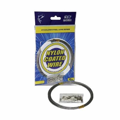 Cabo De Aço Revestido Em Nylon P/ Pesca Nickel 60Lb 10M