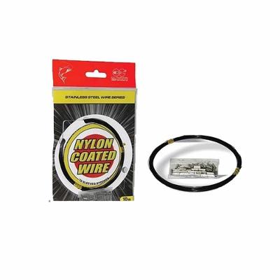 Cabo De Aço Revestido Em Nylon P/ Pesca Black 200Lb 10M