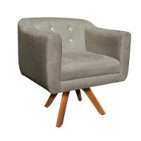 Kit Namoradeira 2 Lugares E 2 Poltronas Julia Marrom Rato - 9