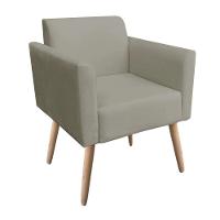 Kit 01 Namoradeira E 02 Poltronas Natural Marrom Rato - 5