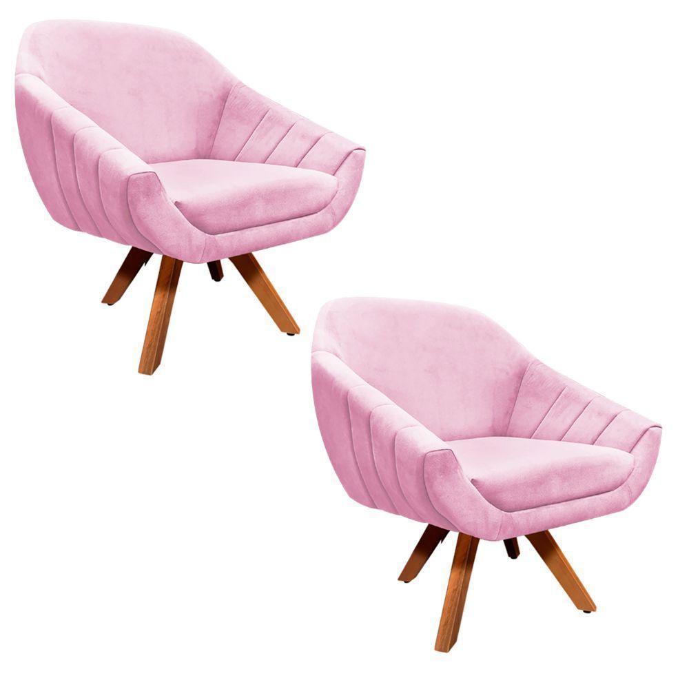 Kit 02 Poltronas Giratória Giovana Mm30 - 1