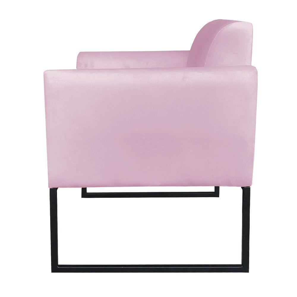 Kit 01 Namoradeira e 02 Poltronas Marisa Suede Base - 6