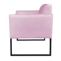 Kit 01 Namoradeira e 02 Poltronas Marisa Suede Base - 6