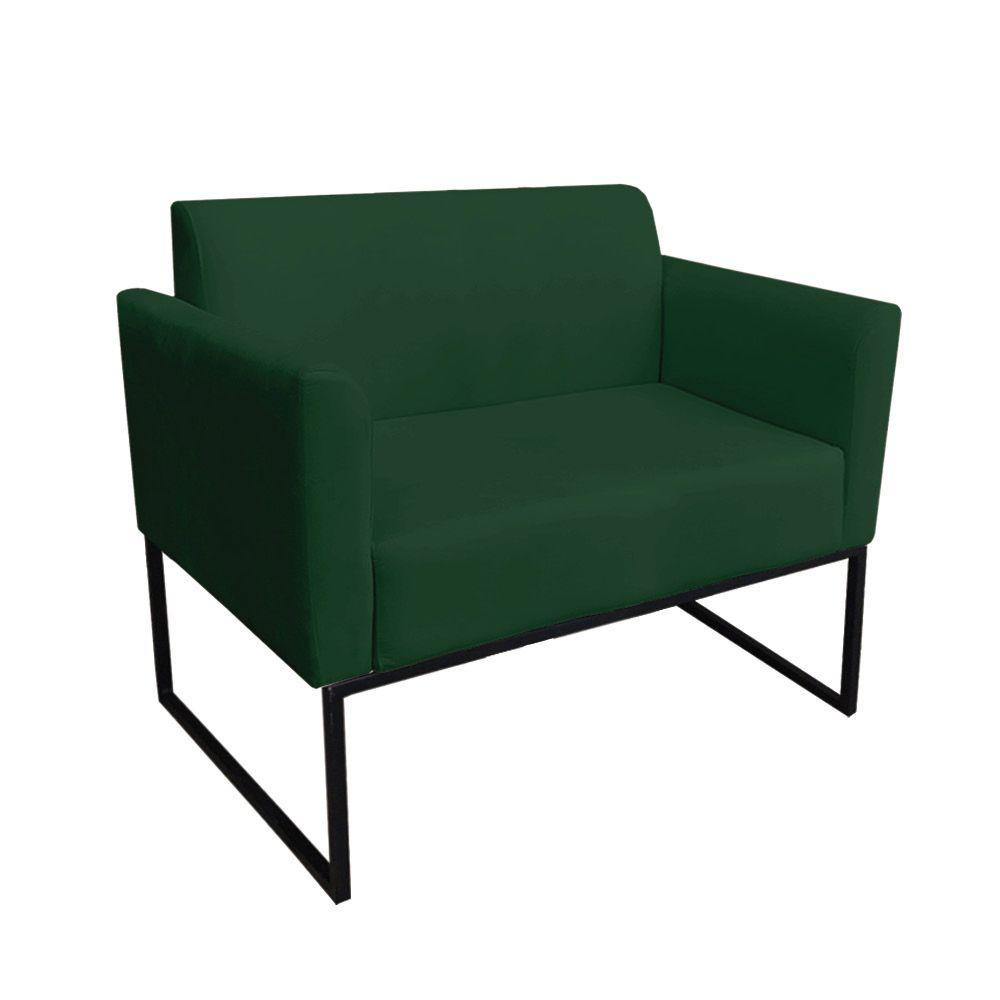 Kit 01 Namoradeira e 02 Poltronas Marisa Suede Base - 5