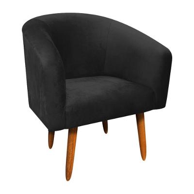 Poltrona Stella Veludo Preto