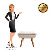 Kit 02 Poltronas Opala Com 01 Puff Opala Suede Bege - 9