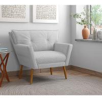 Kit 02 Poltronas Anitta Linho Cinza A05 D'rossi - 7