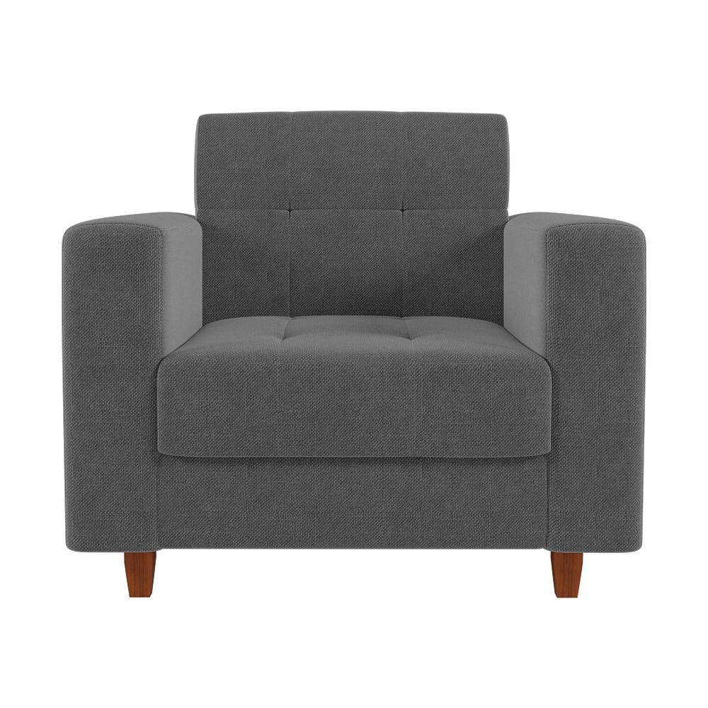 Kit Sofá 03 Lugares 02 Poltronas Grafite A26 - 7