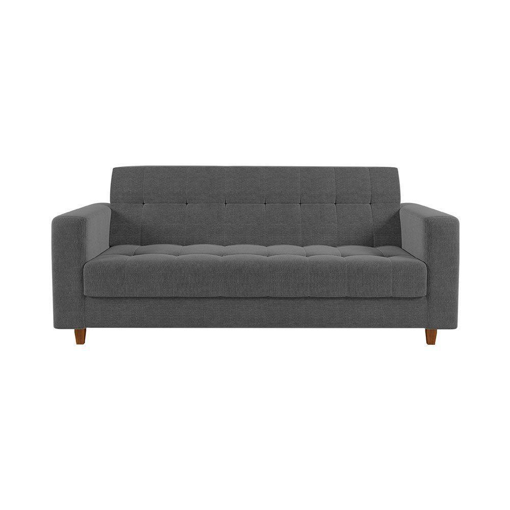 Kit Sofá 03 Lugares 02 Poltronas Grafite A26 - 8