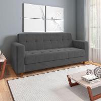 Kit Sofá 03 Lugares 02 Poltronas Grafite A26 - 3