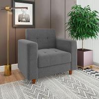 Kit Sofá 03 Lugares 02 Poltronas Grafite A26 - 5