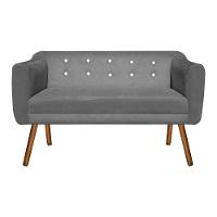 Kit Namoradeira 2 Lugares E 2 Poltronas Julia Grafite - 9