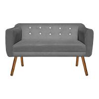 Kit Namoradeira 2 Lugares E 2 Poltronas Julia Grafite - 10