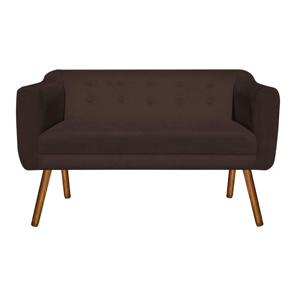 Kit Namoradeira 2 Lugares E 2 Poltronas Julia Marrom - 7