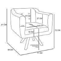Kit Namoradeira 2 Lugares E 2 Poltronas Julia Rosa Bebê - 2