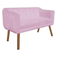 Kit Namoradeira 2 Lugares E 2 Poltronas Julia Rosa Bebê - 6