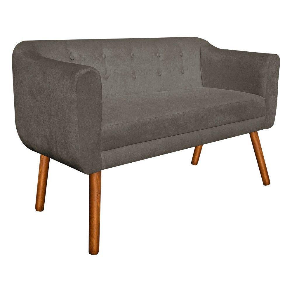 Kit Namoradeira 2 Lugares E 2 Poltronas Julia Marrom Rato - 9