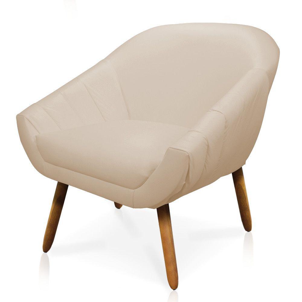 Kit 02 Poltronas Giovana Corino Castanho Bege - 5