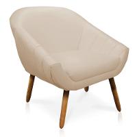 Poltrona Giovana Corino Castanho Bege