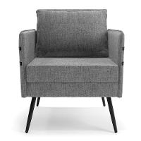 Kit 01 Namoradeira E 02 Poltronas Linho A26 Grafite - 6