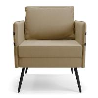 Kit 01 Namoradeira E 01 Poltrona Suede Marrom Rato - 6