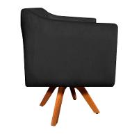 Kit 02 Poltronas Giratória Julia Preto - 9