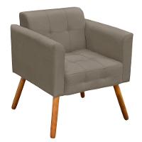 Kit 02 Poltronas Elisa Suede Marrom Rato Pés Palito D´rossi - 2