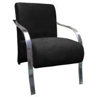 Poltrona Venus 1 Lugarbraço Aluminio Preto - 1