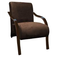 Poltrona Venus 01 Lugar Braço Madeira Cor:marrom - 10