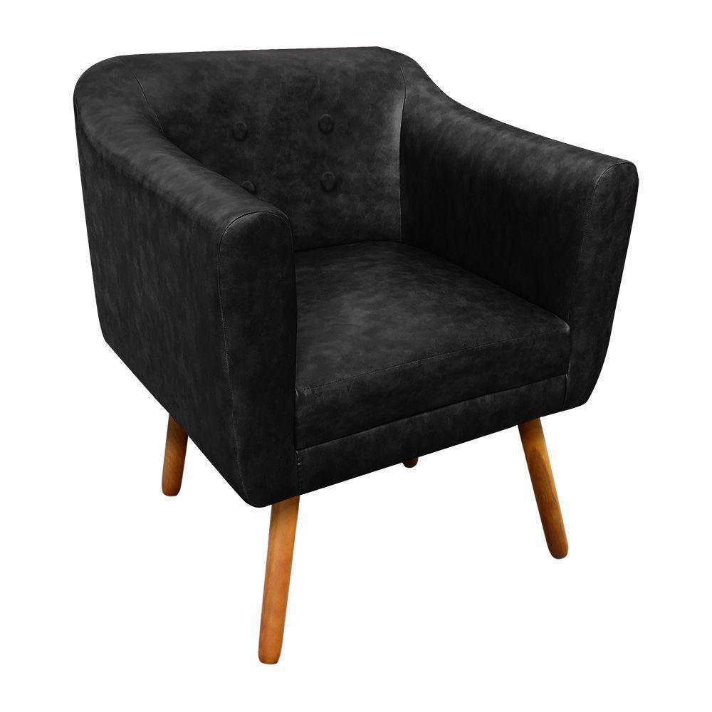 Kit 02 Poltronas Julia Corano Preto - 4