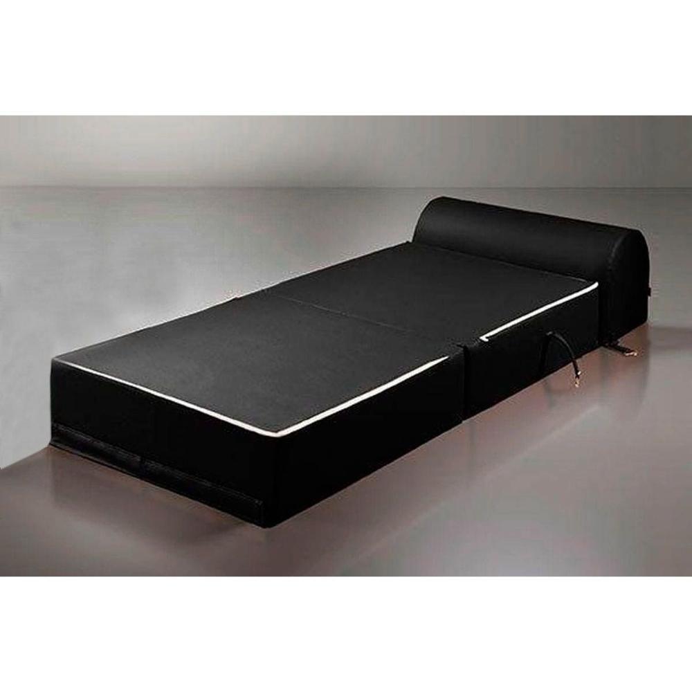 Sofá Cama Solteiro New Extra Courano Preto - Paropas - 2