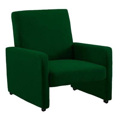 Poltrona Mirella Suede Com Rodízios - D'rossi Cor Verde