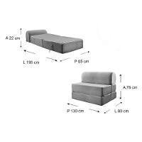 Sofá Cama Casal New Extra Suede Capuccino - Paropas - 2