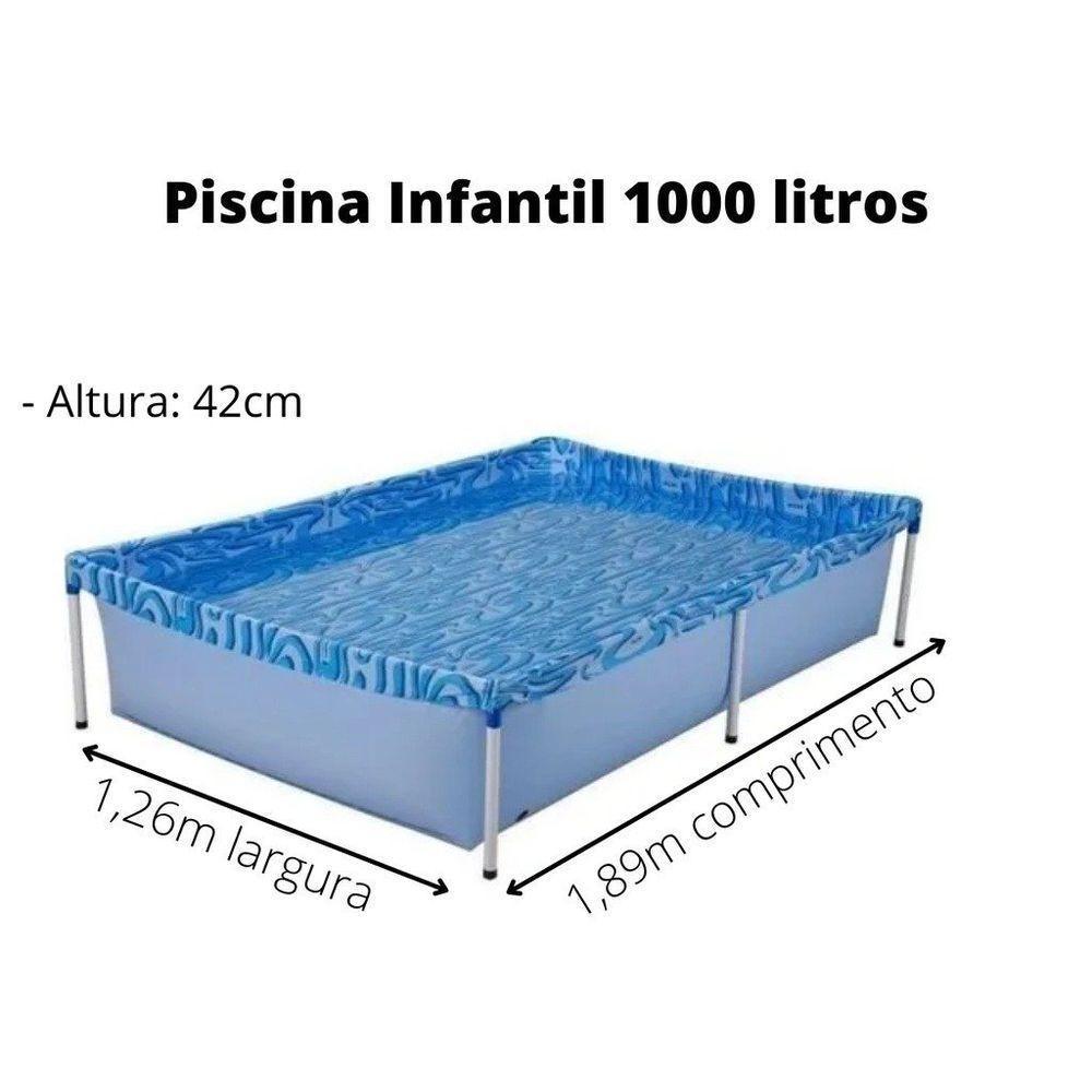 Piscina Infantil 1000l Mor Retangular Verão - Casa Dos Fogões - 2
