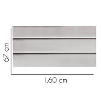 Painel Estofada Argentina 160cm Queen Size Para Cama Box Quarto Suede Cinza Claro - Gat Magazine - 3