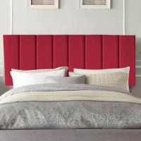 Painel Estofada Carla 160cm Queen Size Para Cama Box Quarto Suede Vermelho - Gat Magazine - 1
