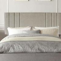 Painel Estofada Grécia 160cm Queen Size Para Cama Box Quarto Linho Bege - Gat Magazine - 1